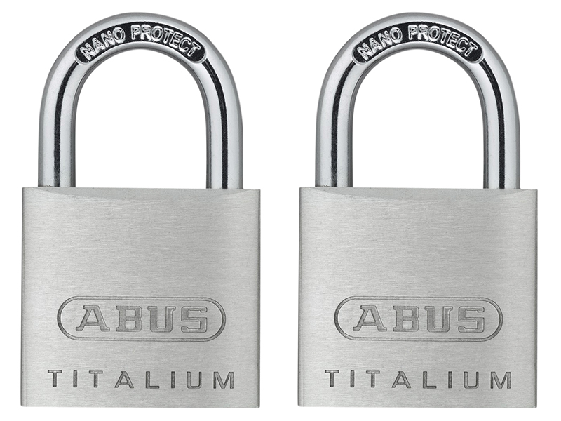 64TI/30mm TITALIUM(TM) Padlock Carded Twin Pack