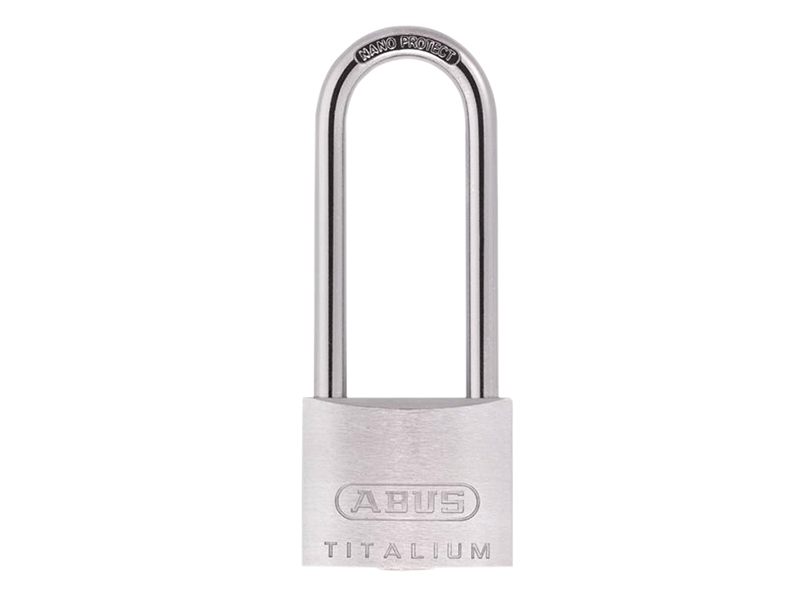 64TI/50mm TITALIUM(TM) Padlock 80mm Long Shackle Keyed Alike KA6512