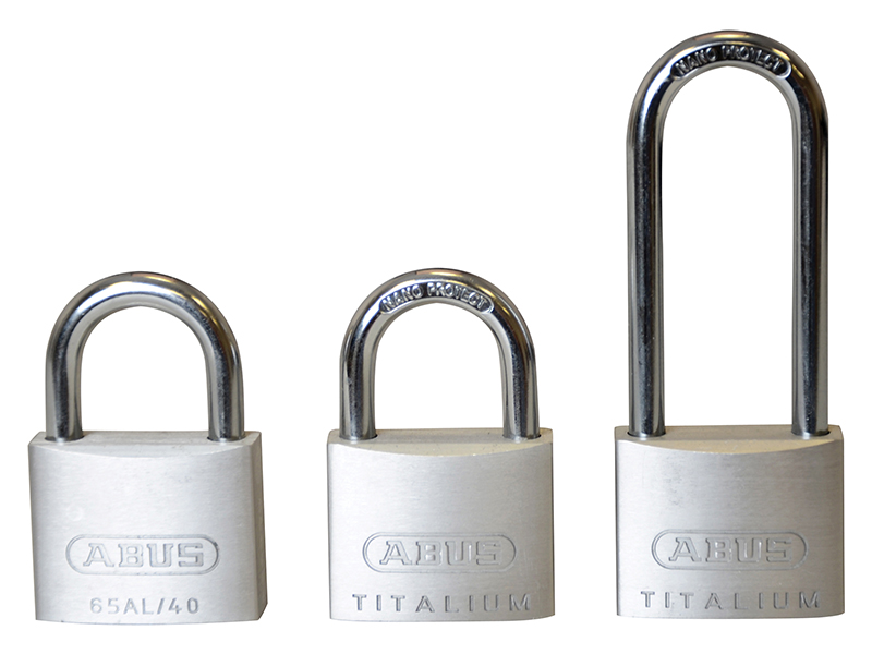 64TI/40mm TITALIUM(TM) Padlock Triple Pack (1 Long Shackle)