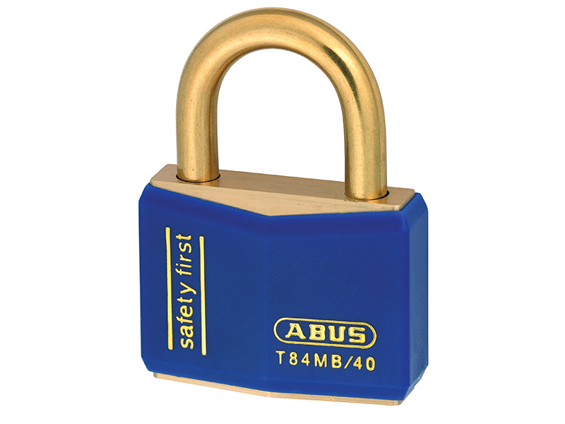 T84MB/40mm Blue Rustproof Padlock Keyed Alike 8406