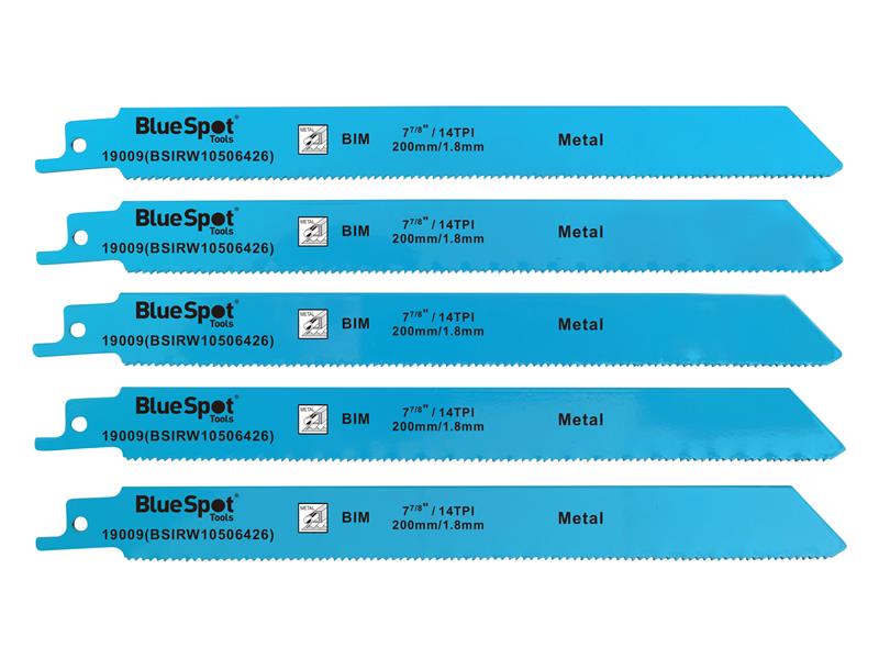 Bi-Metal Reciprocating Saw Blade 240mm x 5 TPI Pack of 5