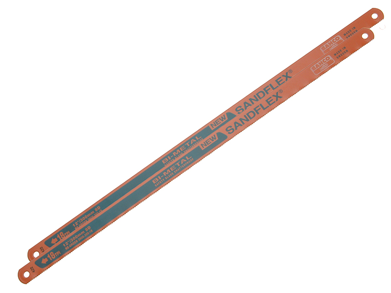 3906 Sandflex(R) Hacksaw Blades 300mm (12in) x 18 TPI (Pack 2)