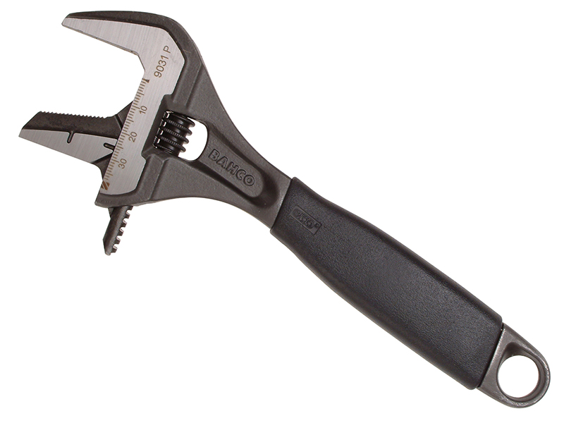 9031P Black ERGO(TM) Adjustable Wrench 200mm (8in)