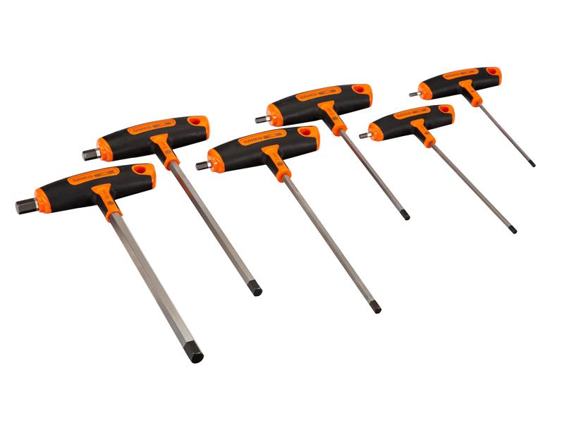 903T-1 T-Handle Hex Screwdriver Set, 6 Piece