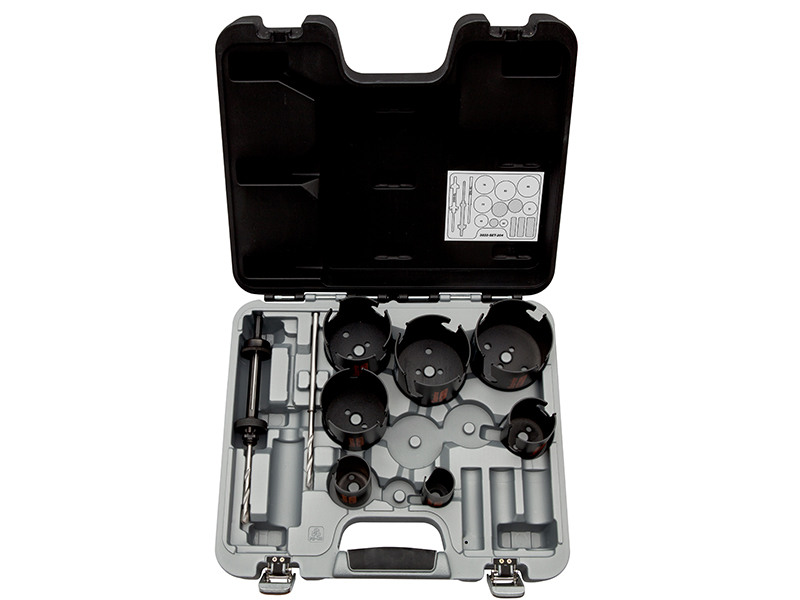 Multi-Construction Superior(TM) Holesaw Set,  9 Piece