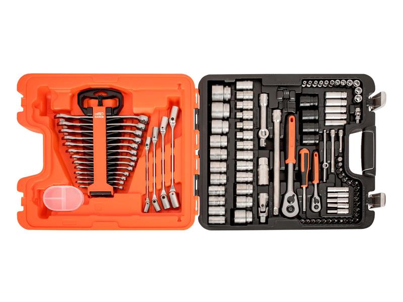 S106 1/4in &1/2in DriveSocket & Spanner Set, 106 Piece