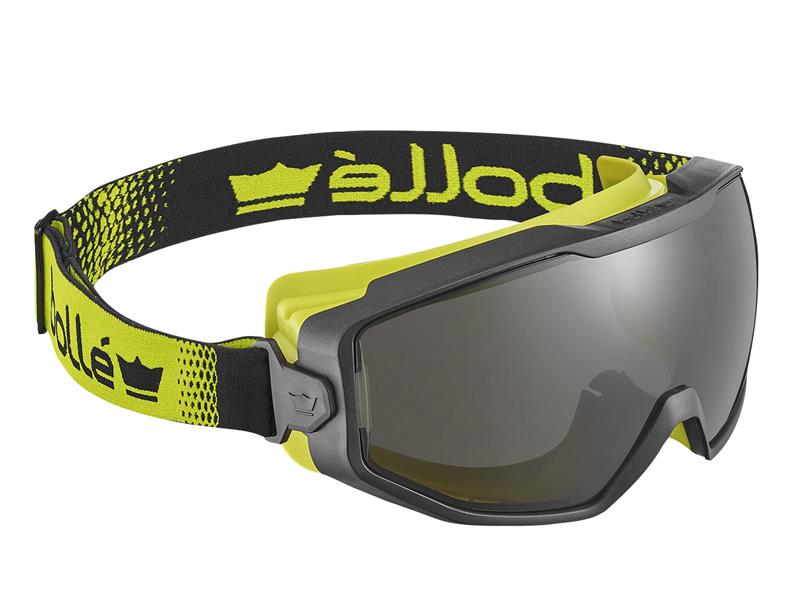 Spectrum Platinum Smoke Vented Safety Googles, Black/Yellow