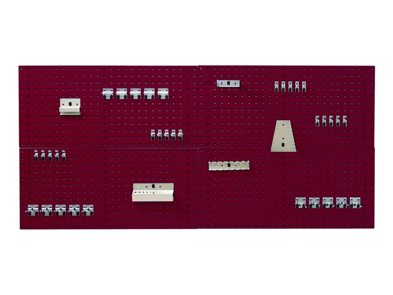 Perfo Panel & Hook Kit Crimson Red