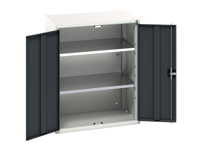 Verso 2 Shelf Cupboard 800mm Anthracite Grey