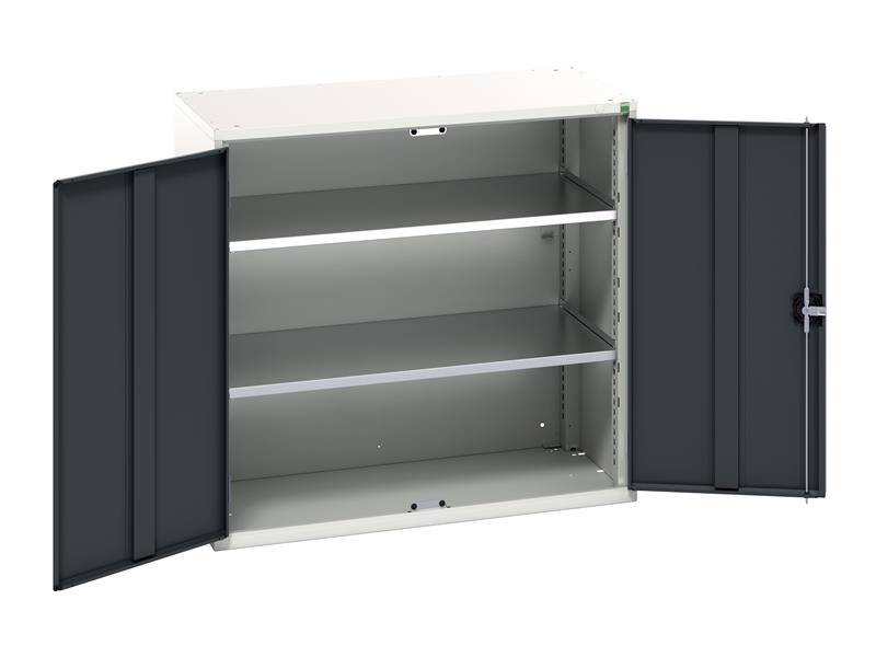 Verso 2 Shelf Cupboard 1050mm Anthracite Grey