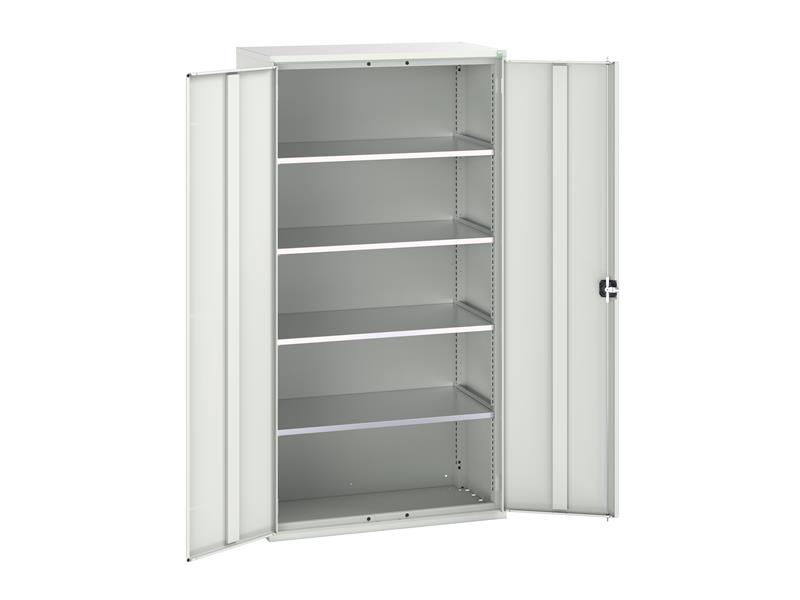 Verso 4 Shelf Cupboard 1050mm Light Grey