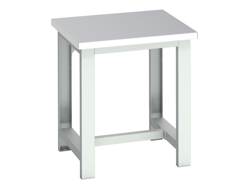 Cubio Basic Bench, Stainless Steel Clad Top 750 x 750mm