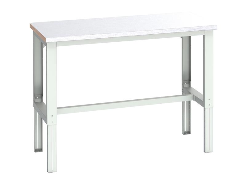 Cubio Adjustable Bench, Steel Clad Top 1500 x 750mm