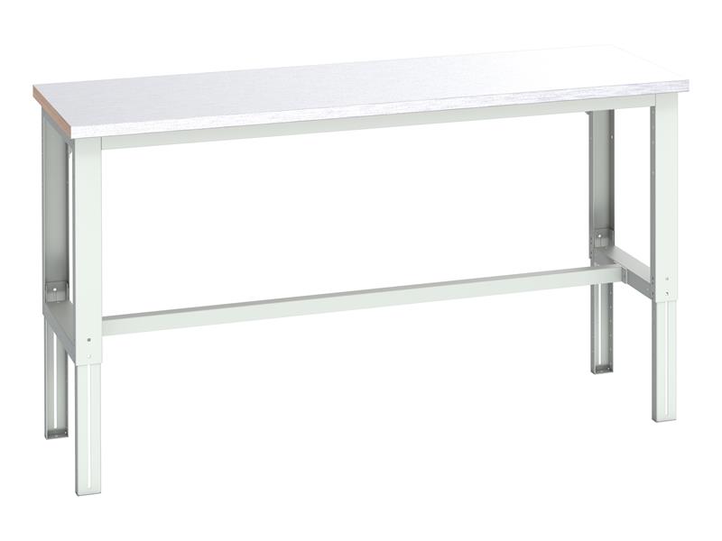 Cubio Adjustable Bench, Steel Clad Top 2000 x 750mm
