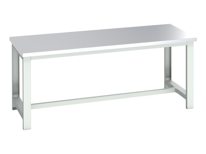 Cubio Basic Bench, Stainless Steel Top 2000 x 900mm