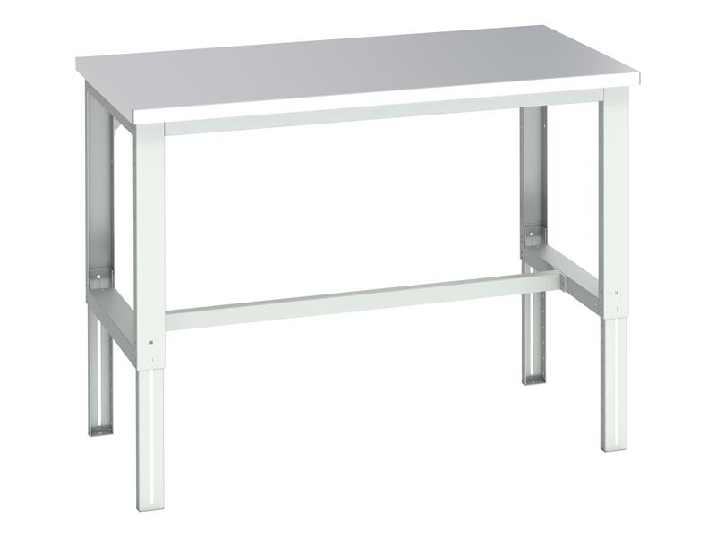 Cubio Adjustable Bench, Stainless Steel Clad Top 1500 x 900mm