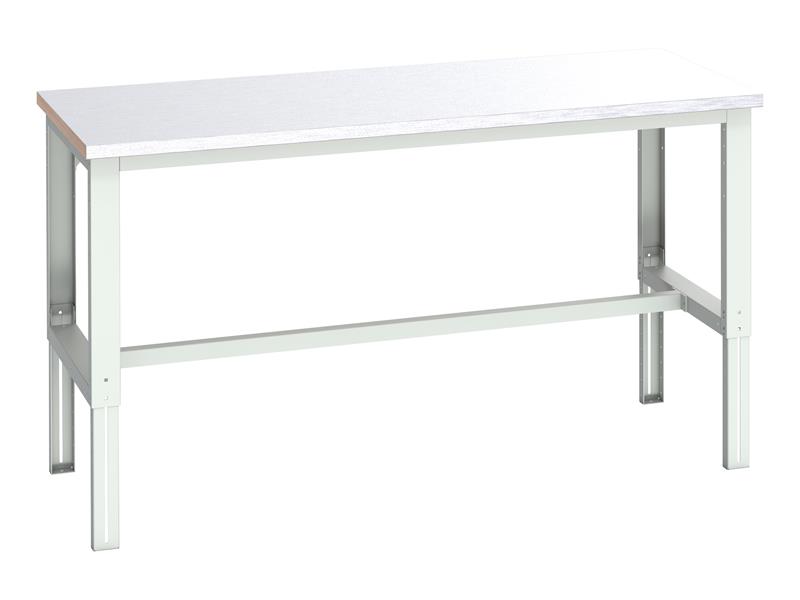 Cubio Adjustable Bench, Steel Clad Top 2000 x 900mm