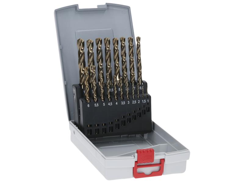 HSS-Cobalt ProBox Metal Drill Bit Set, 19 Piece