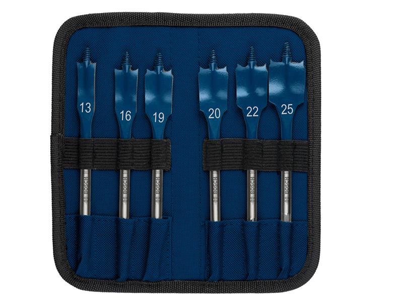 EXPERT Self Cut Speed Spade Drill Bit Set, 6 Piece