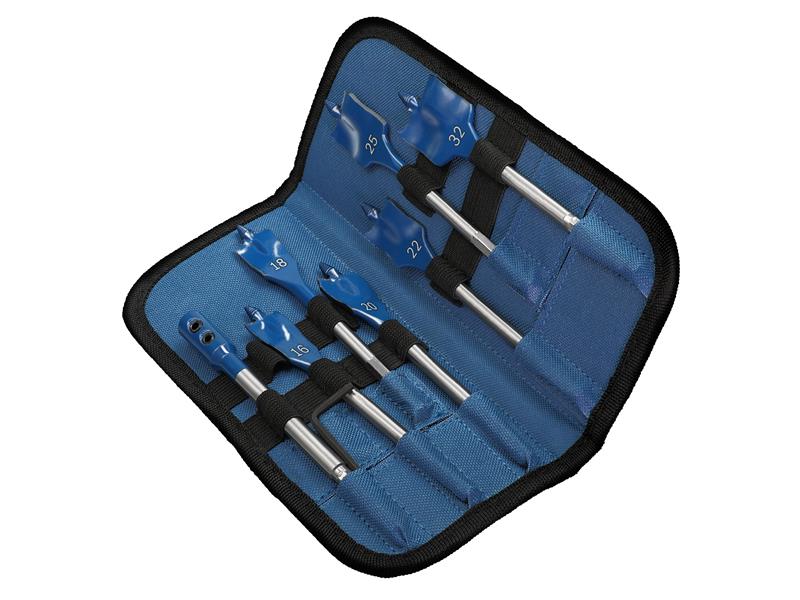 EXPERT Self Cut Speed Spade Drill Bit Set, 7 Piece