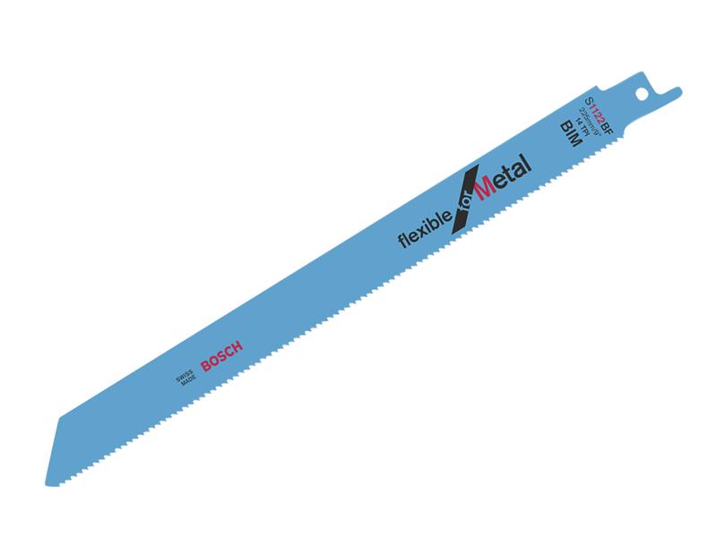 S 1122 BF Flexible for Metal Reciprocating Saw Blade 225mm 14 TPI Pack of 100