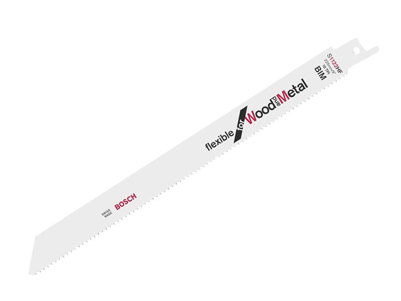 S 1122 HF Flexible for Wood & Metal Blade 225mm 10 TPI Pack of 5