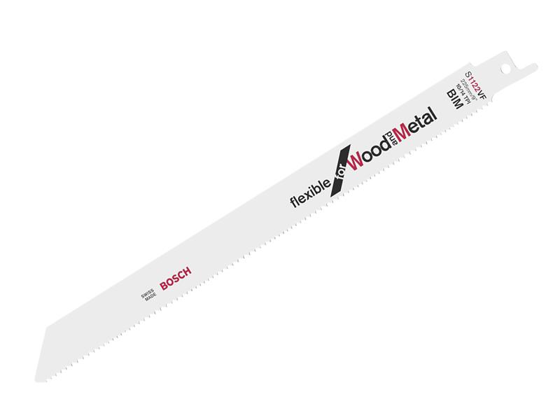 S 1122 VF Flexible for Wood & Metal Blade 225mm 10-14 TPI Pack of 5