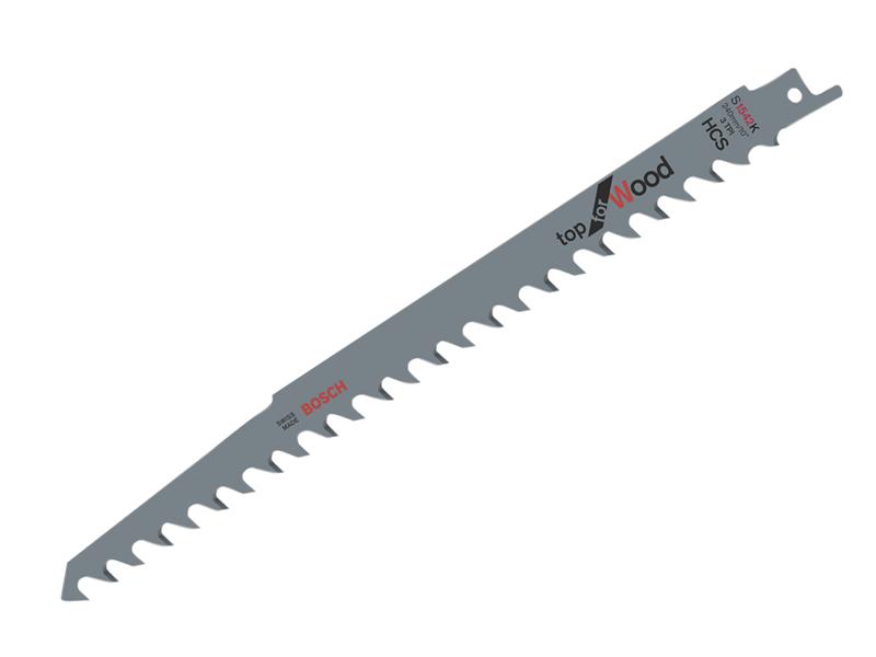 S 1542 K Top for Wood Reciprocating Saw Blade 240mm 3 TPI Pack of 5