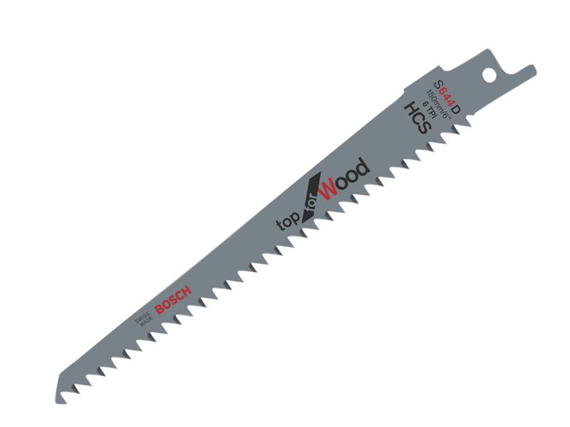 S 644 D Top for Wood Reciprocating Saw Blade 150mm 6 TPI Pack of 100