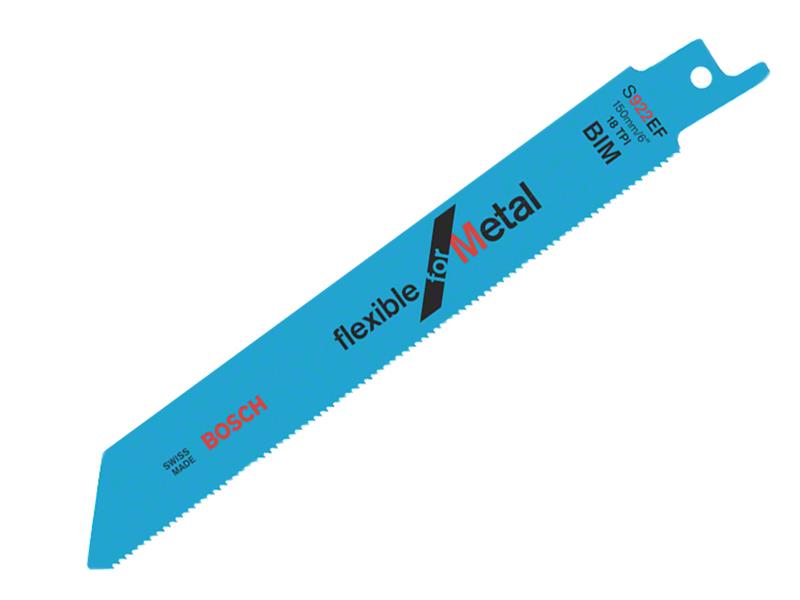 S 922 EF Flexible for Metal Reciprocating Saw Blade 150mm 18 TPI  Pack of 5
