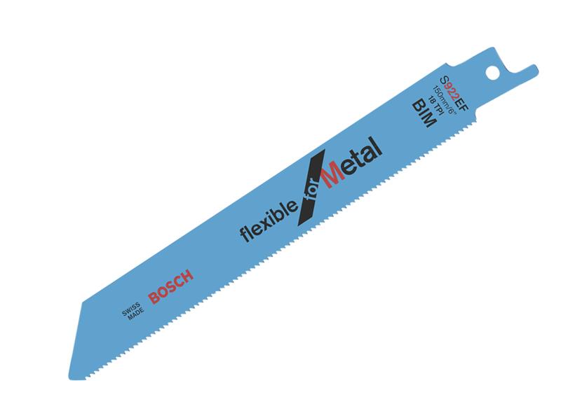S 922 EF Flexible for Metal Reciprocating Saw Blade 150mm 18 TPI  Pack of 100