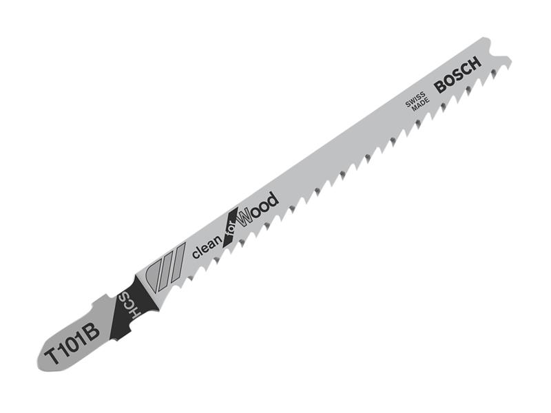T 101 B Clean for Wood Jigsaw Blade 100mm Pack of 5