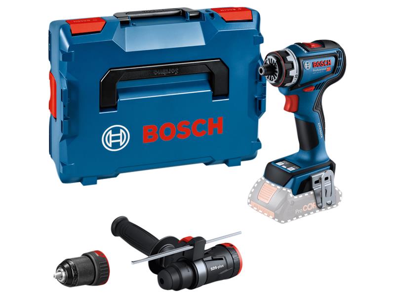 GSR 18V-90 FC Pro FlexiClick Drill Driver + 2 Attachments in Case 18V Bare Unit