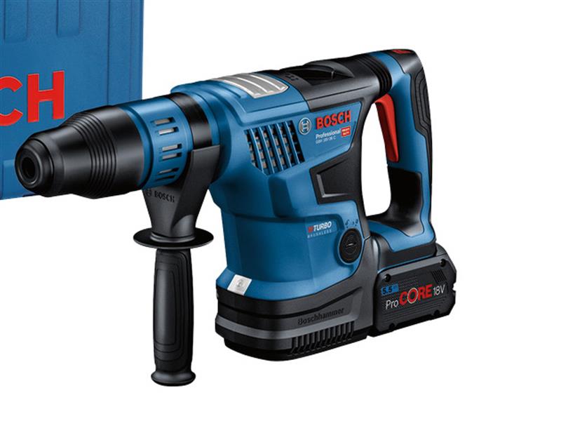 GBH 18V-36 C Pro BITURBO SDS-Max Rotary Hammer 18V 2 x 5.5Ah ProCORE18V Li-ion