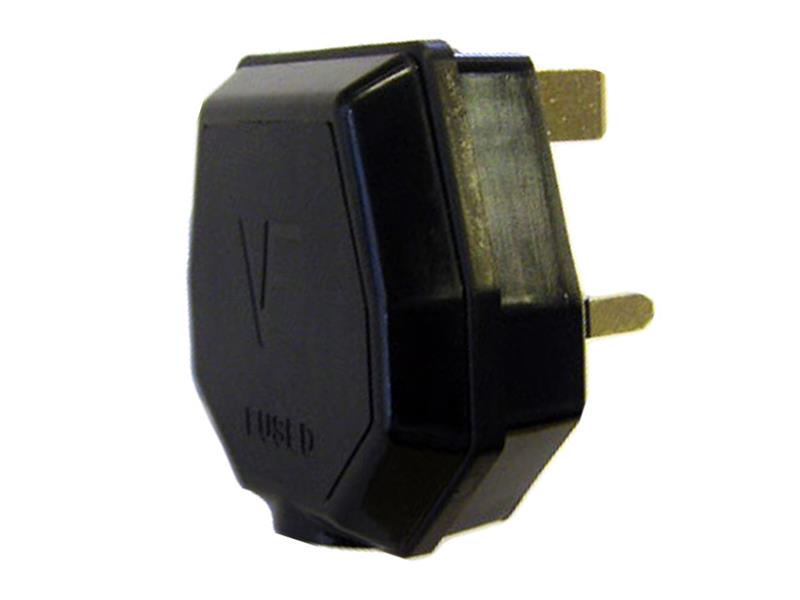 BS1363/A Black Plug 13 Amp 1709