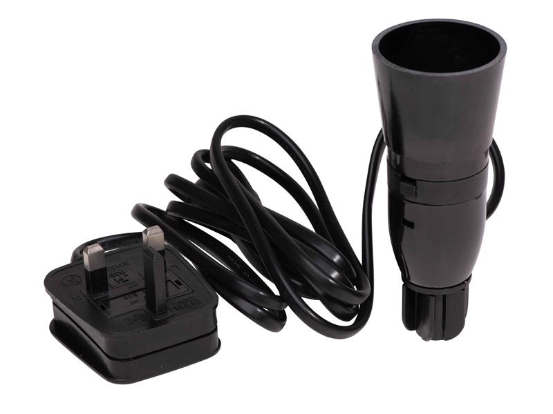 Bottle B22 Lamp Adaptor with Flex & Plug