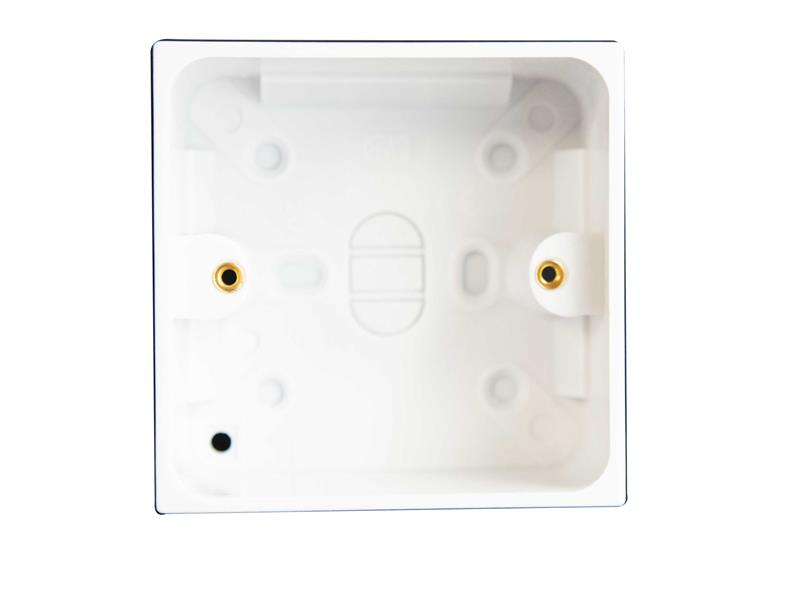 Pattress Box with Earth 1-Gang 45mm