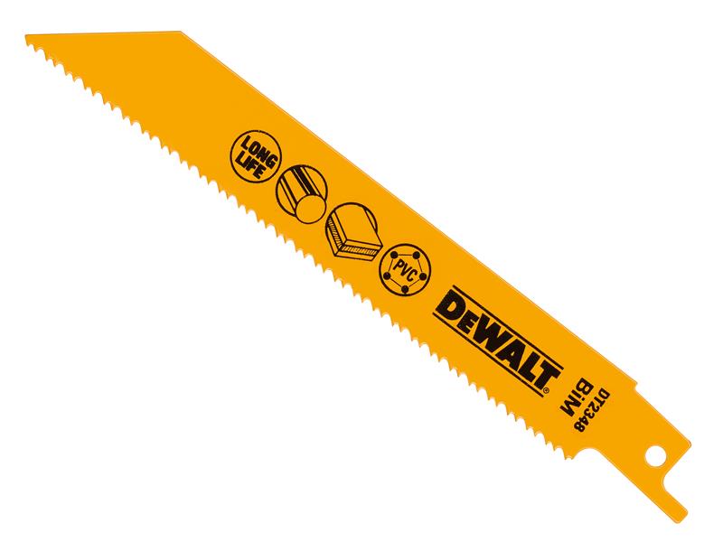 Bi-Metal Reciprocating Blade for Plastic & Pipes 152mm( Pack 5)