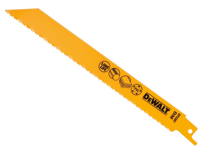 Bi-Metal Reciprocating Blade for Plastic & Pipes 203mm (Pack 5)