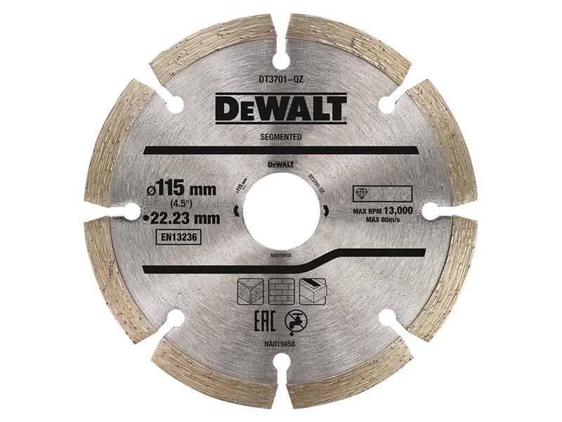 DT3701 Segmented Diamond Cutting Disc 115 x 22.23mm