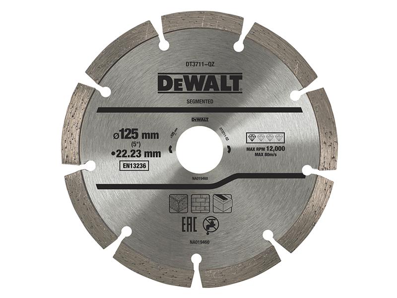 DT3711 Segmented Diamond Cutting Disc 125 x 22.23mm