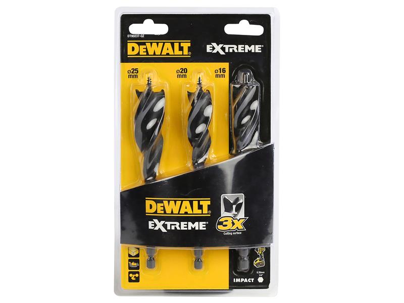 EXTREME(R) Tri Flute Bit Set, 3 Piece