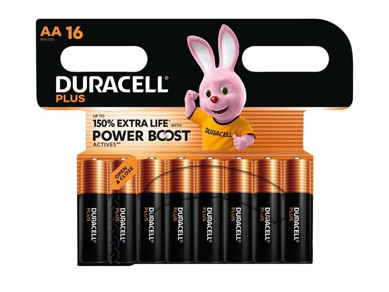 AA Cell Plus with Power Boost Batteries (Pack 16)