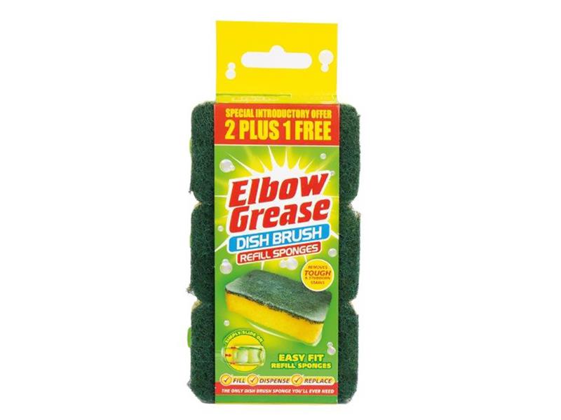 Elbow Grease Dish Brush Refill x 3 EG124