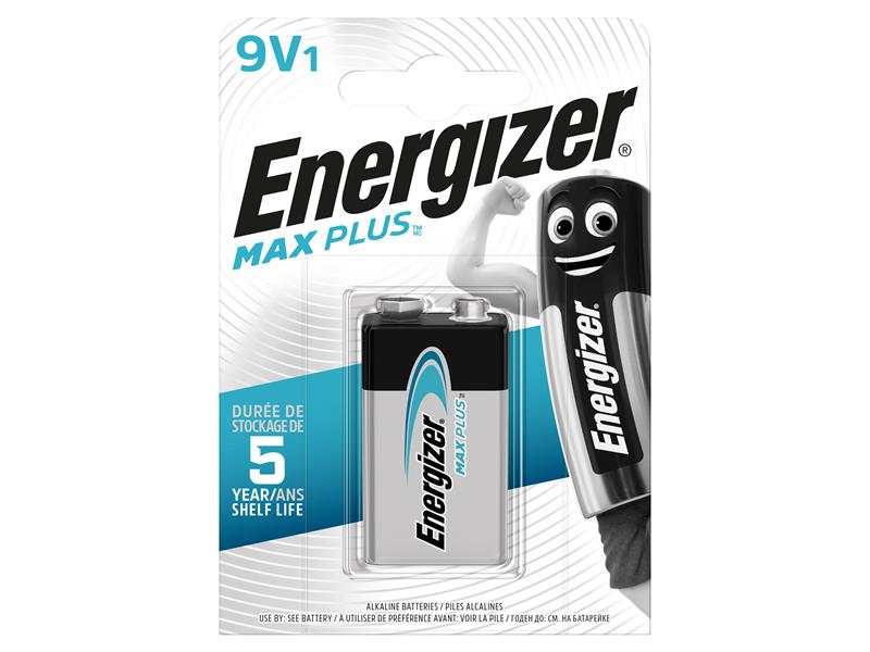MAX PLUS(TM) 9V Alkaline Battery (Pack 1)