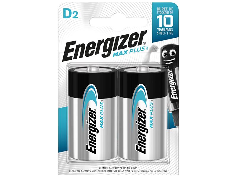 MAX PLUS(TM) D Alkaline Batteries (Pack 2)
