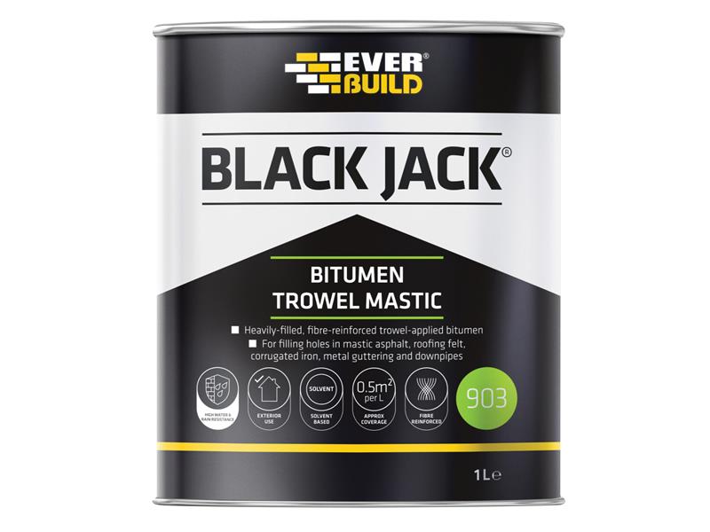 Black Jack(R) 903 Bitumen Trowel Mastic 1 litre