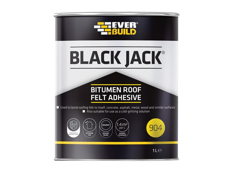 Black Jack(R) 904 Bitumen Roof Felt Adhesive 1 litre
