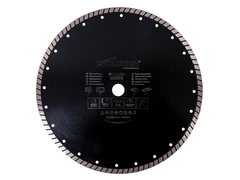 RAGE(R) Diamond Blade, Segmented Rim 355 x 25.4mm