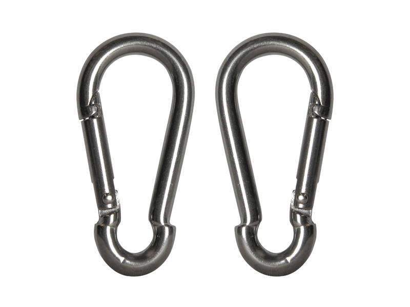 Fire Brigade Snap Hook Stainless Steel 6mm (Pack 2)